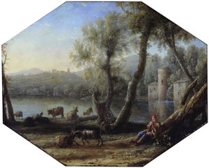 Paisaje pastoral de Claude Lorrain