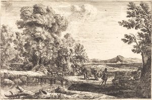 Rebeca y Eliezer de Claude Lorrain