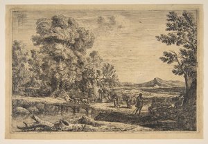 Rebeca y Eliezer de Claude Lorrain