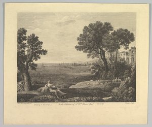 Marina con Baco y Ariadna, 1742 de Claude Lorrain