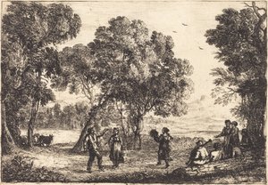 La danza campestre (pequeña placa)