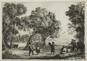 La danza campestre de Claude Lorrain