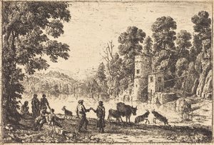 El Baile en la Orilla del Río de Claude Lorrain