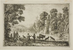 El baile en la orilla del río de Claude Lorrain
