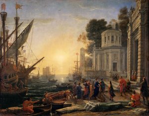 El desembarco de Cleopatra en Tarso de Claude Lorrain