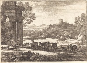 El rebaño regresando en clima tormentoso de Claude Lorrain