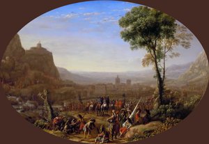 El paso de Susa tomado por Luis XIII en 1629, ca 1631 de Claude Lorrain