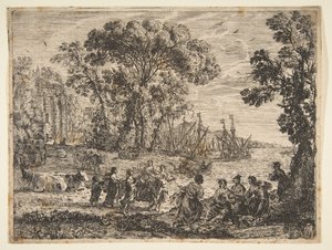 El rapto de Europa de Claude Lorrain