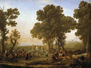 El festival del pueblo de Claude Lorrain