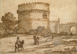 Tumba de Cecilia Metella, 1669 de Claude Lorrain
