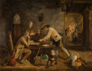 Los Jugadores de Damas, 1844 de Claude Lorraine R.W Nursey