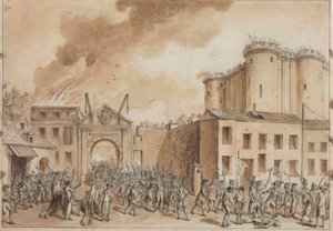 El asalto a la Bastilla el 14 de julio de 1789 de Claude Louis Desrais