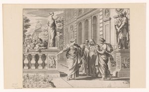Alegoría en honor al Collegio Romano de Claude Mellan