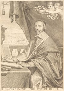 Armand Jean du Plessis, Cardenal Richelieu de Claude Mellan