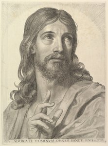 Busto de Cristo adulto, 1652 de Claude Mellan