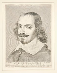 Cardenal Jules Mazarino (1602-1661) de Claude Mellan