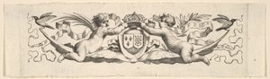 Cinta para la Cabeza: Dos Infantes con los Brazos de Francia y Navarra