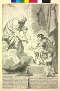 Rey de Francia Luis XIV de Claude Mellan