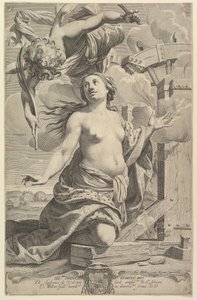 Martirio de Santa Catalina, 1625 de Claude Mellan
