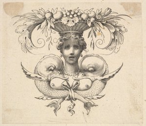 Cabeza de mujer de Claude Mellan