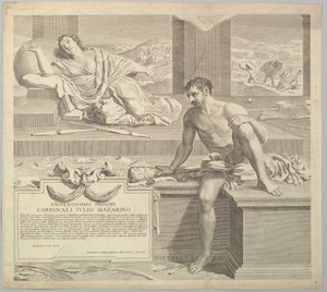 Tesis teológica de Antoine Talon, 1648 de Claude Mellan