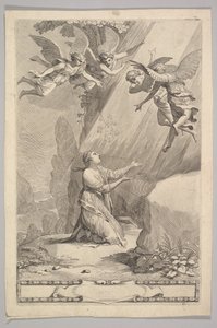 Página de título para François de Sales, Introducción a la vida devota, 1641 de Claude Mellan