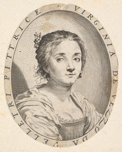 Virginia da Vezzo, esposa de Simon Vouet, 1626 de Claude Mellan