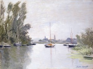 Argenteuil, vista del Brazo Pequeño del Sena, 1872 de Claude Monet