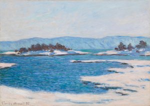 Al borde del fiordo de Christiania, 1895 de Claude Monet