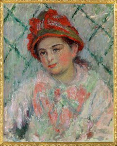 Blanche Hoschede, hija menor de ... (óleo sobre lienzo) de Claude Monet