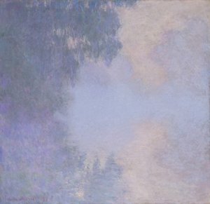 Rama del Sena cerca de Giverny Niebla
