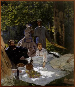 Desayuno sobre la hierba (fragmento) de Claude Monet