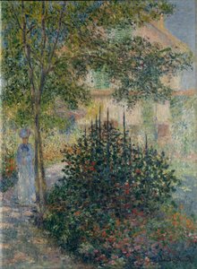 Camille Monet en el jardín de Argenteuil