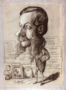 Caricatura de Léon Manchon de Claude Monet