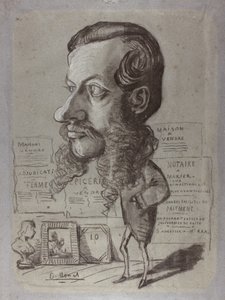 Caricatura de Léon Manchon, c.1858 de Claude Monet