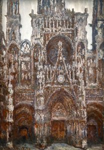 Catedral de Rouen, Vista del portal, Armonía marrón de Claude Monet
