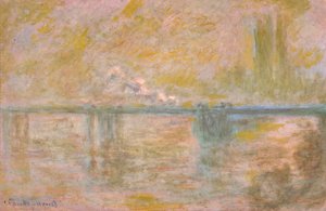 Puente Charing-Cross en Londres, c.1902 (óleo sobre lienzo) de Claude Monet