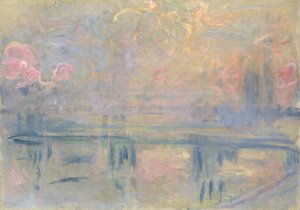 Charing Cross Bridge, c.1900 (óleo sobre lienzo) de Claude Monet