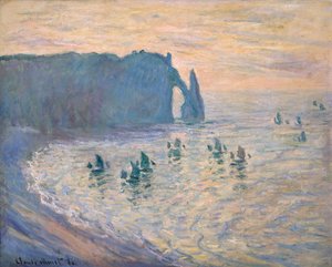 Acantilados en Étretat, 1885-1886