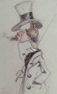 Dandy con un cigarro, ca 1857