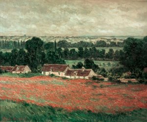 Campo de amapolas, Giverny de Claude Monet