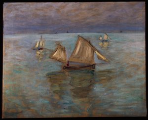 Barcos de pesca en Pourville de Claude Monet
