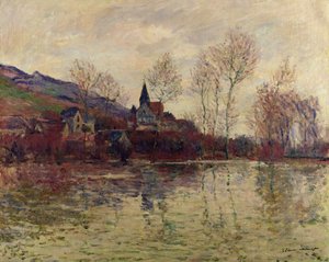 Inundaciones en Giverny, 1886 de Claude Monet