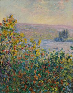 Parterres de flores en Vétheuil de Claude Monet
