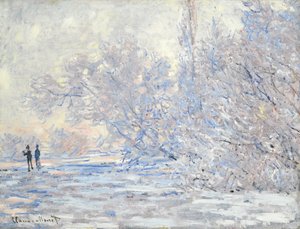 Escarcha en Giverny, 1885 de Claude Monet