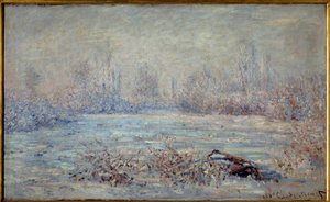 Escarcha cerca de Vétheuil en 1880