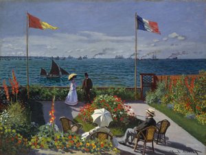 Jardín en Sainte-Adresse de Claude Monet