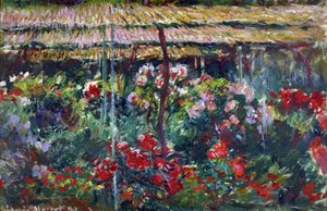 Jardín de peonías. (Pintura, 1887) de Claude Monet