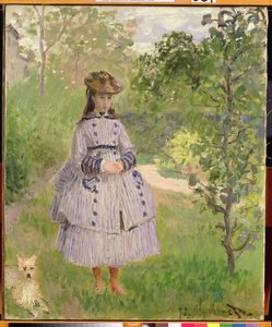 Niña en un jardín, 1873 de Claude Monet