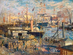Gran Muelle en Havre de Claude Monet
